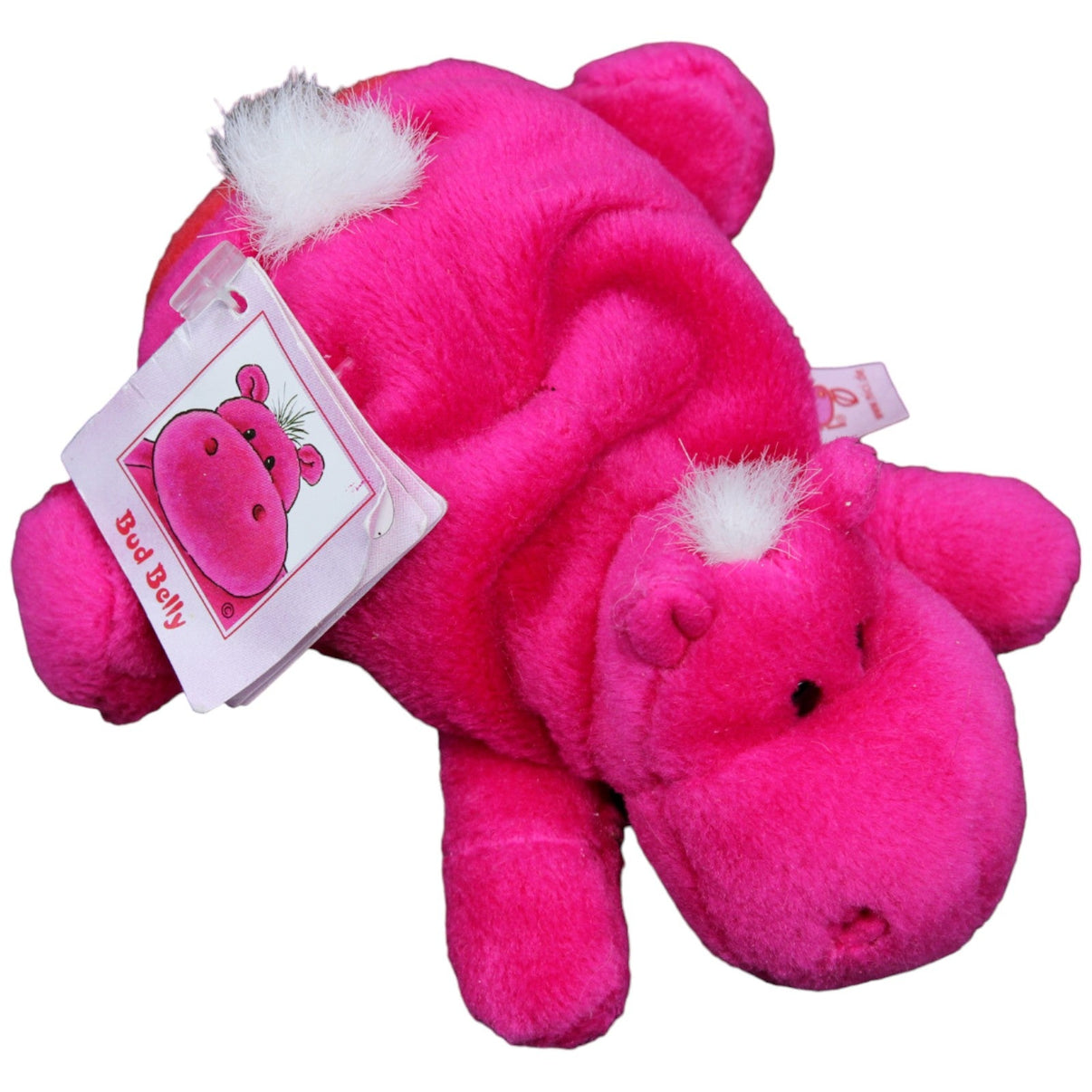 123671 NICI Vintage Nilpferd Bud Belly, pink Kuscheltier Kumpel Leo Gebraucht