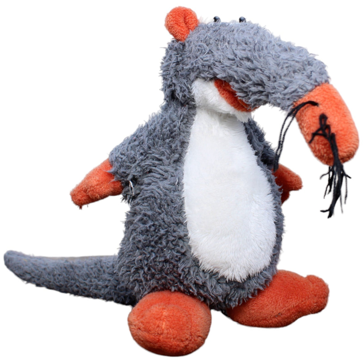 123701 Depesche Günter der Nasenbär, grau Kuscheltier Kumpel Leo Gebraucht Vintage