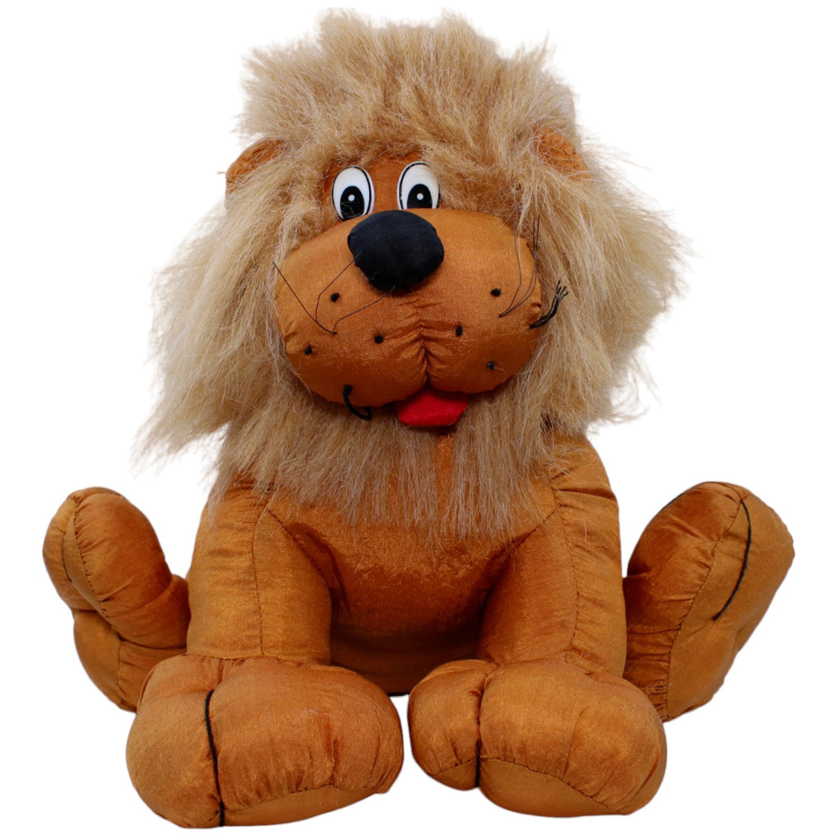 123725 Europlay Knautschi, Vintage Löwe braun Kuscheltier Kumpel Leo Gebraucht