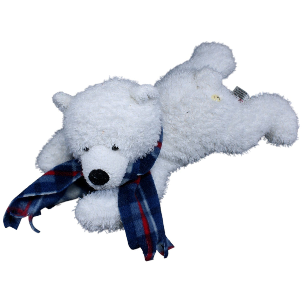 123734 Sunkid Eisbär mit Schal, liegend Kuscheltier Kumpel Leo Gebraucht