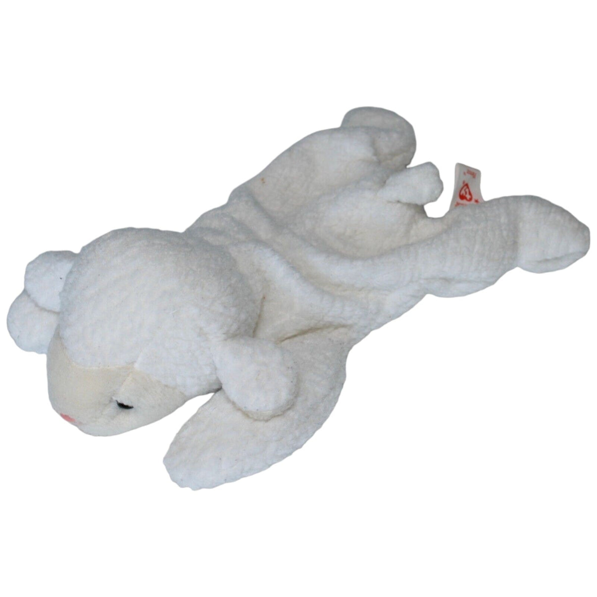 123933 TY Vintage Beanie Baby, Lamm Fleece Kuscheltier Kumpel Leo Gebraucht