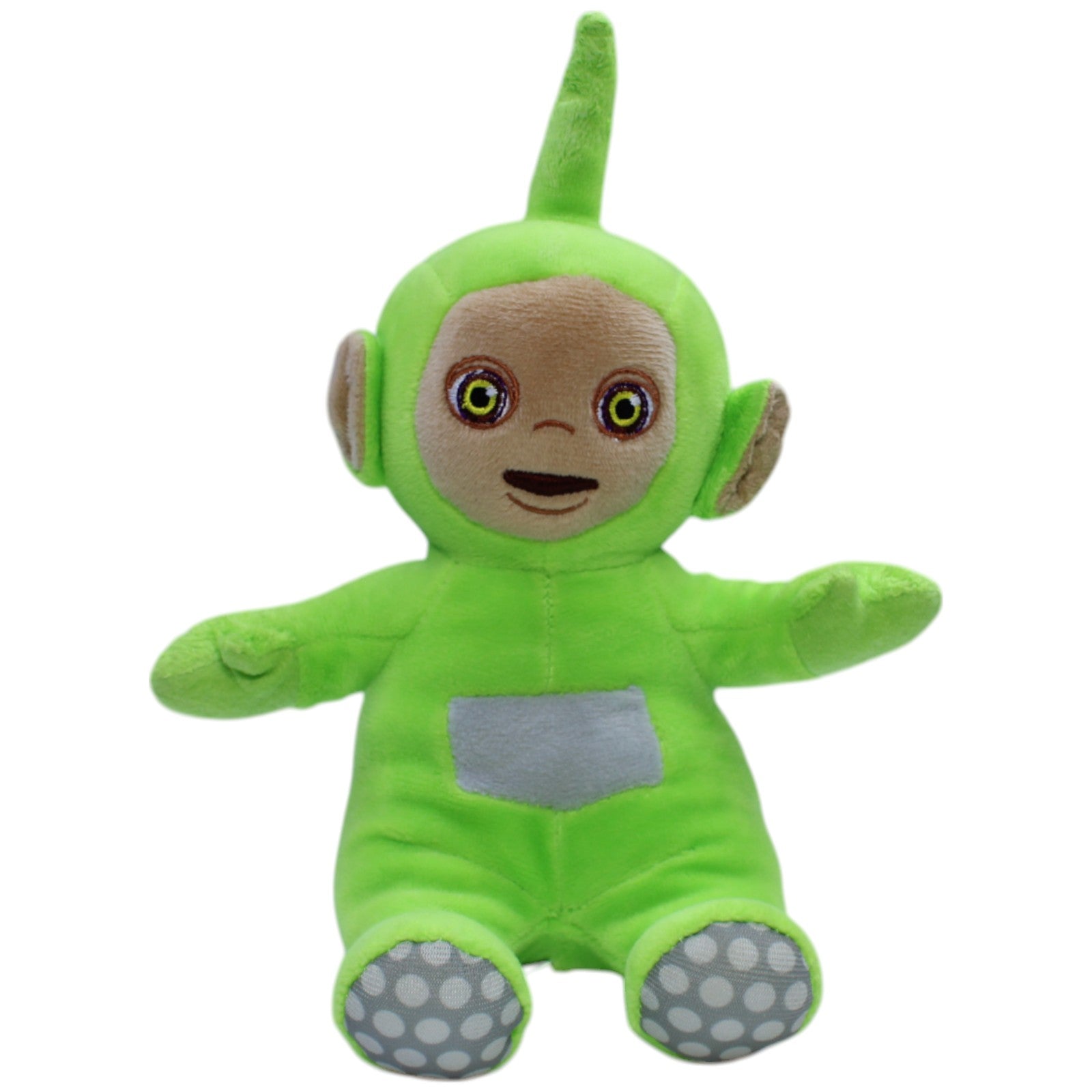 123000011642 Sambro Dipsy aus Teletubbies, sitzend Plüschfigur Kumpel Leo Gebraucht