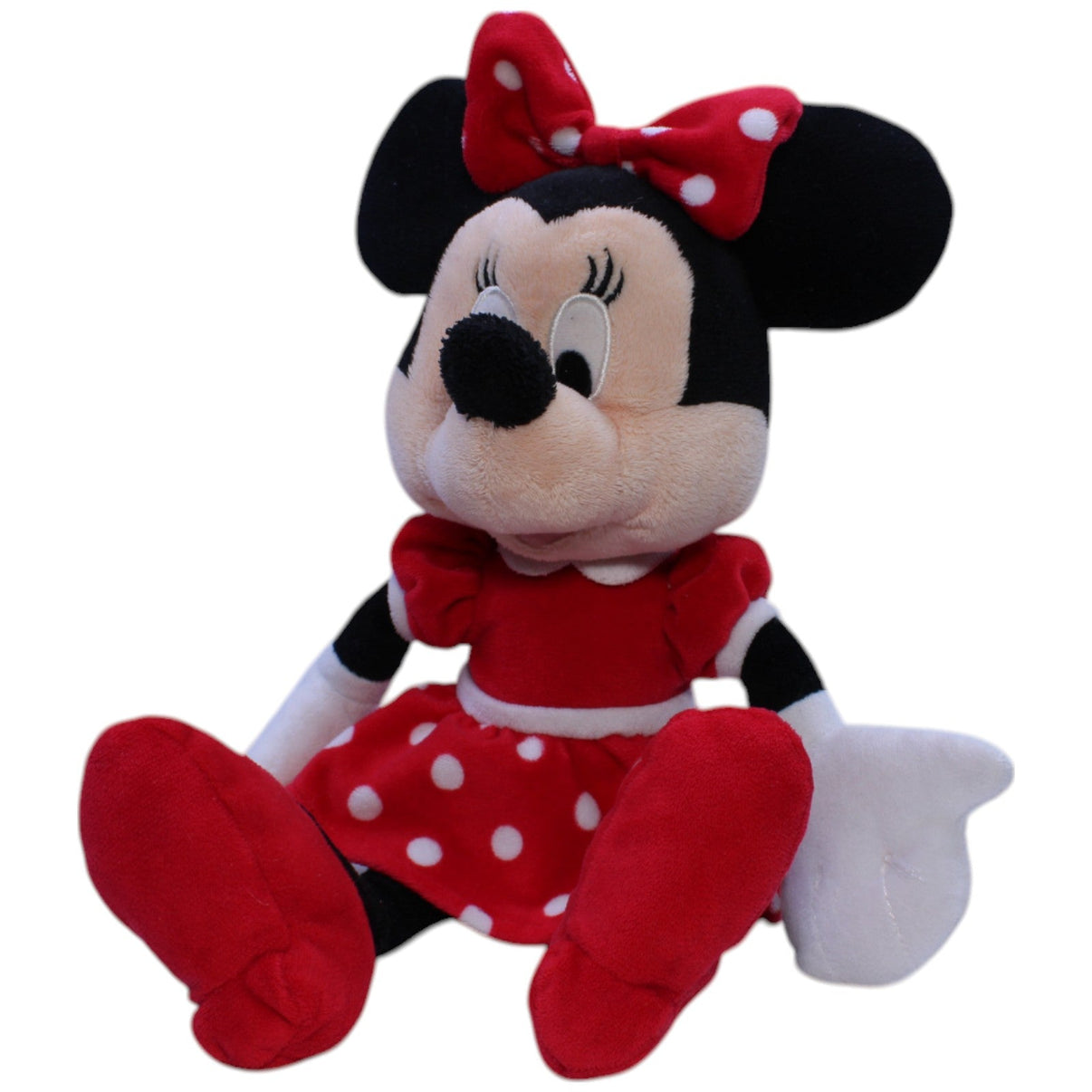 123000011648 Unbekannt Disney Minnie Maus in rot - gepunkteten Kleid Kuscheltier Kumpel Leo Gebraucht