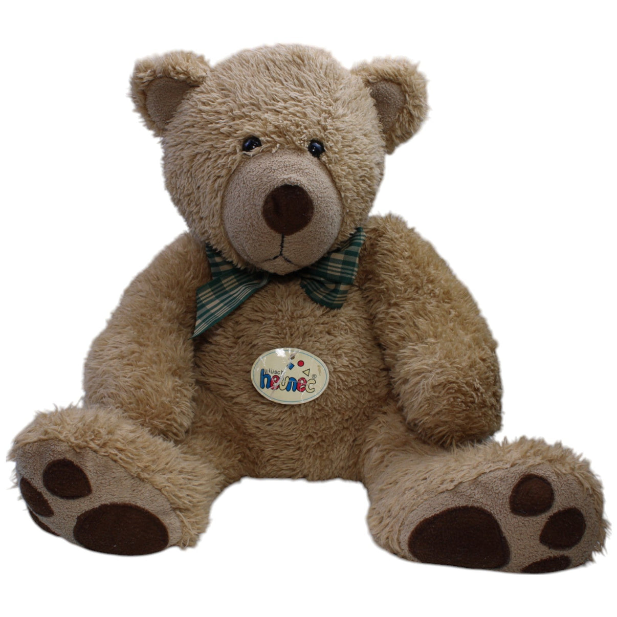 123000011657 Heunec XL Teddybär mit grüner Schleife Kuscheltier Kumpel Leo Bär Gebraucht Teddy