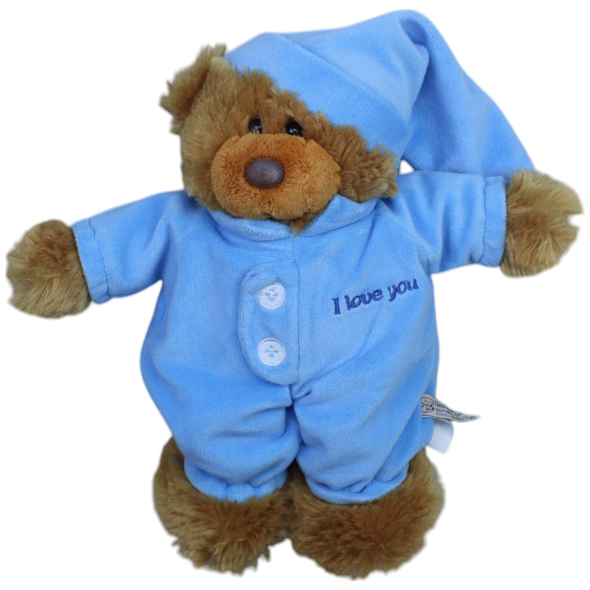 123000011729 Uni - Toys Teddybär im Schlafanzug "I love you", blau Kuscheltier Kumpel Leo Bär Gebraucht Teddy