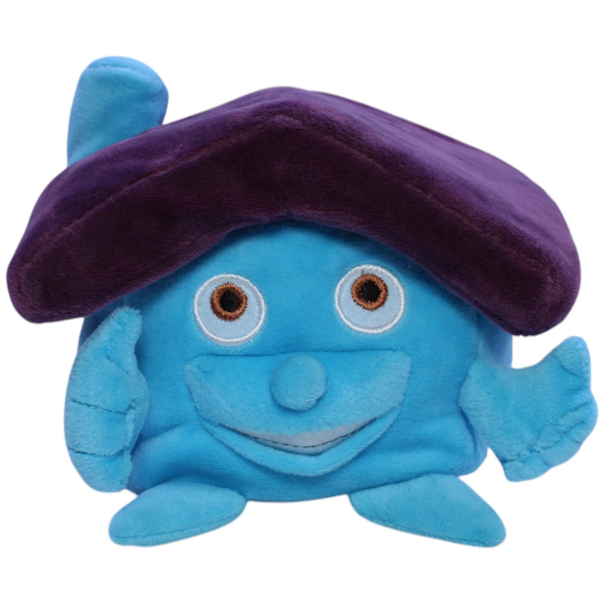 123000012315 Designgroup Professional HaWoGe - Spiele - Magazin, blaues Haus mit Gesicht Plüschfigur Kumpel Leo Gebraucht