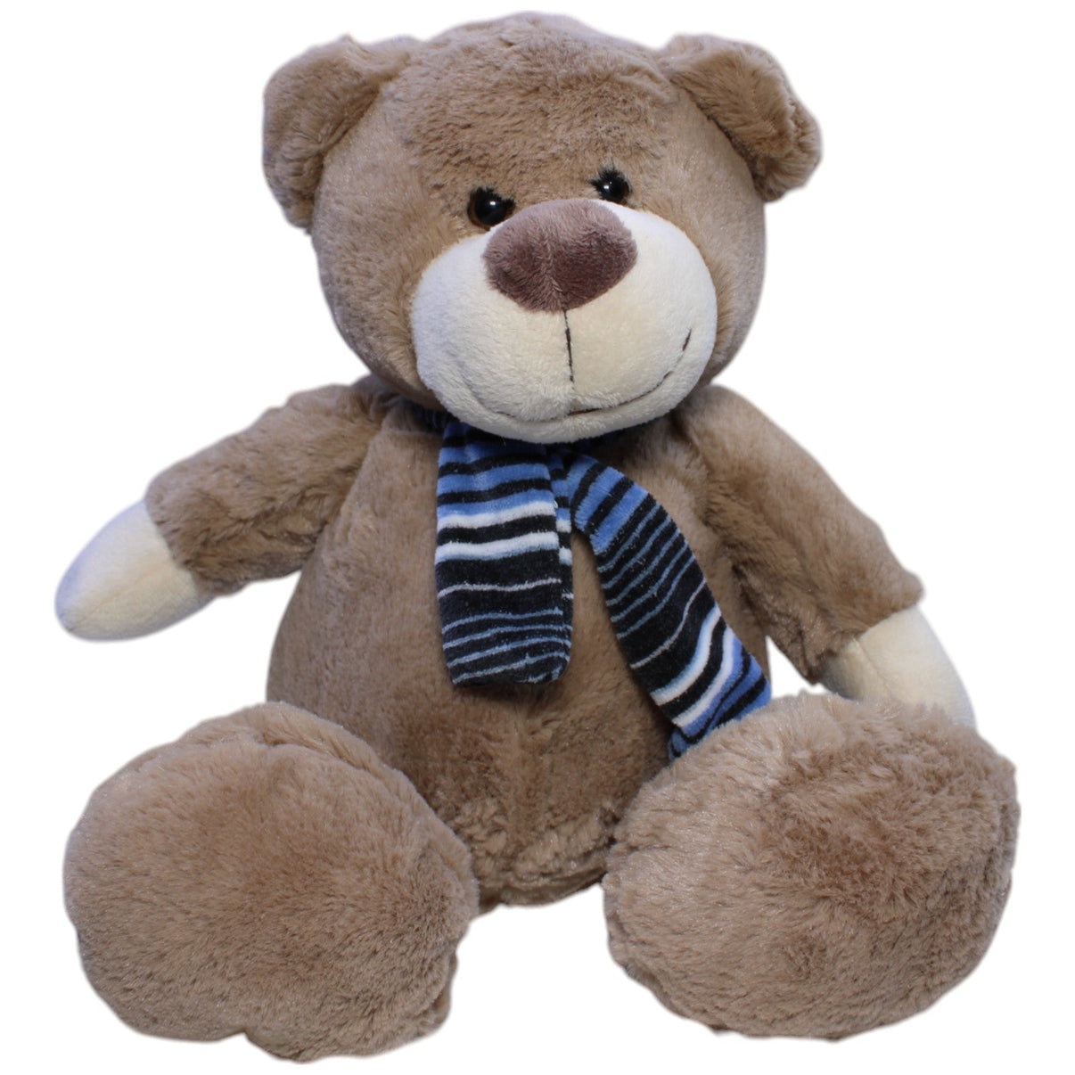 123000012707 Unbekannt Teddybär mit blauem Schal Kuscheltier Kumpel Leo Gebraucht Teddy Teddybär