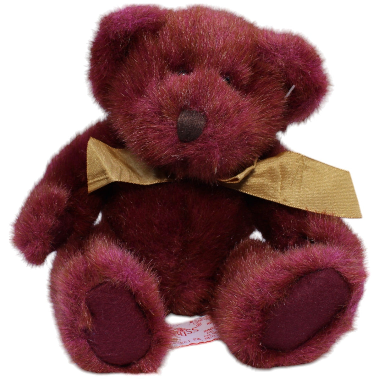 123000012731 Russ Berrie Teddybär mit Schleifer, Tinker Kuscheltier Kumpel Leo Gebraucht Teddy Teddybär
