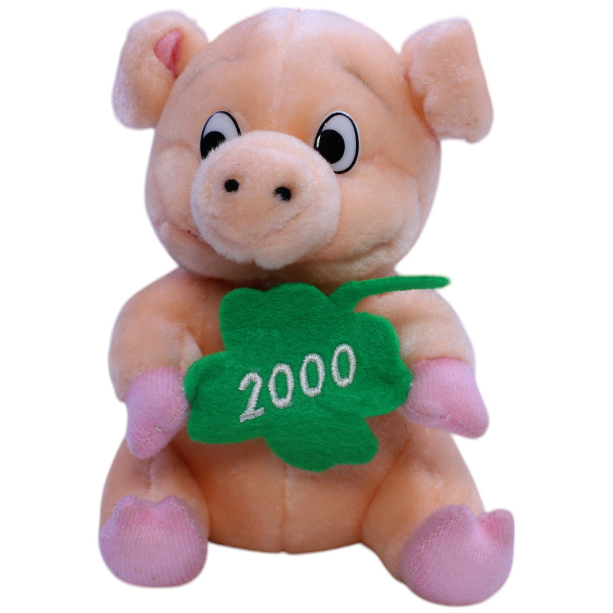 123000012910 Fernost Importe Geiss Glücksschweinchen mit Kleeblatt "2000" Kuscheltier Kumpel Leo Gebraucht Glücksschwein Schwein