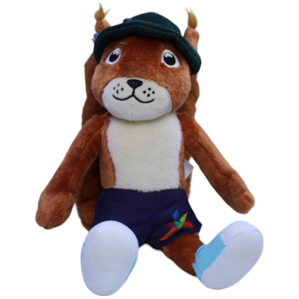 123000013103 act.³ GmbH Süßes Eichhörnchen mit Hut und kurzer Hose Kuscheltier Kumpel Leo Gebraucht