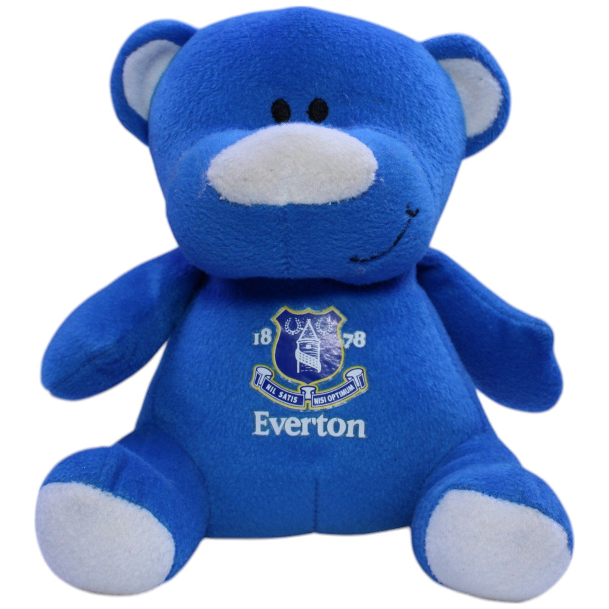 123000013127 Unbekannt Blauer Teddybär des englischen Fußballvereins Everton F.C. Kuscheltier Kumpel Leo Gebraucht Liverpool Teddy