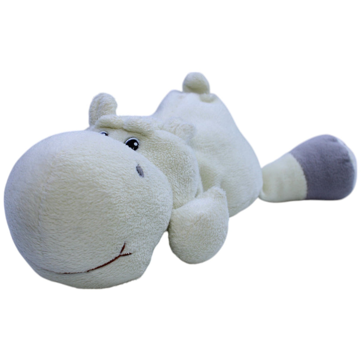 123000013248 Unbekannt Liegendes Nilpferd, beige Kuscheltier Kumpel Leo Gebraucht