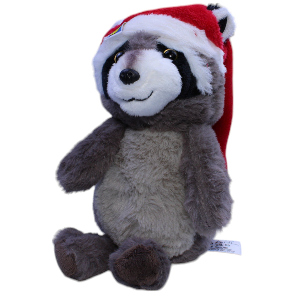 123000013362 Delta - Sport LIDL, Waschbär mit Weihnachtsmütze Kuscheltier Kumpel Leo Gebraucht