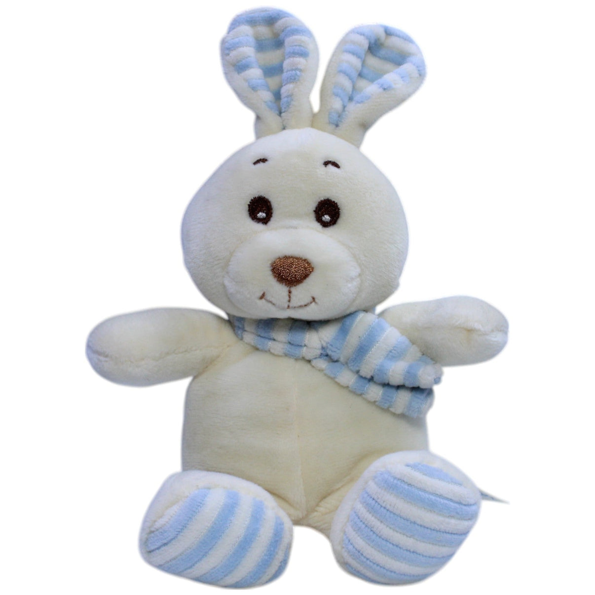 123000013538 Gamberritos Süßer Hase mit Schal, gestreift Kuscheltier Kumpel Leo Gebraucht