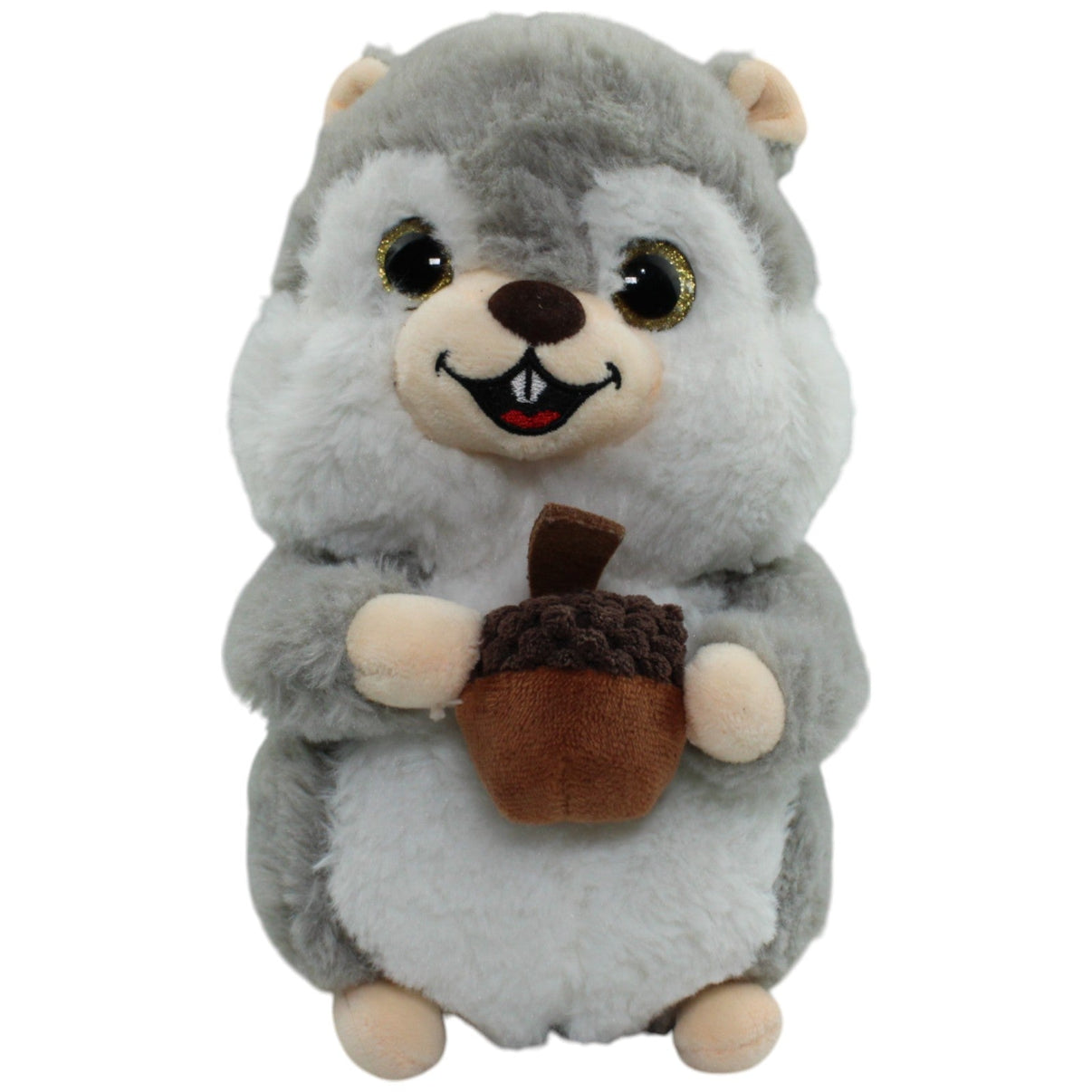123000013765 Landahl & Baumann Eichhörnchen mit Nuss, grau Kuscheltier Kumpel Leo Gebraucht