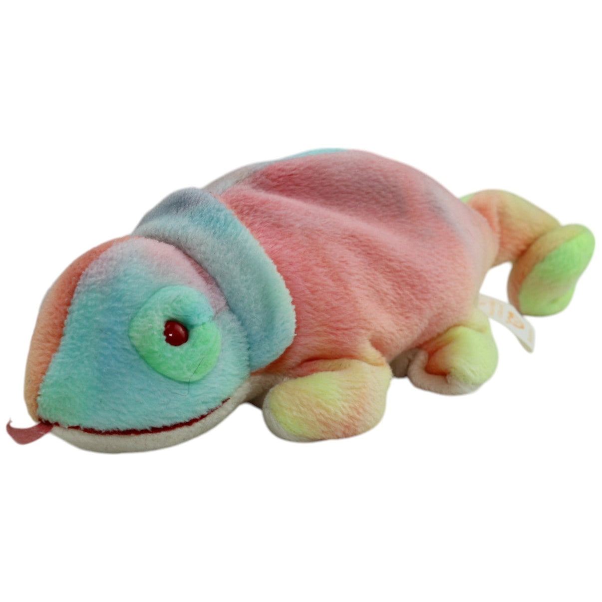 123000013838 TY Beanie Baby, Chamäleon Rainbow Kuscheltier Kumpel Leo _Vintage_ Gebraucht Vintage