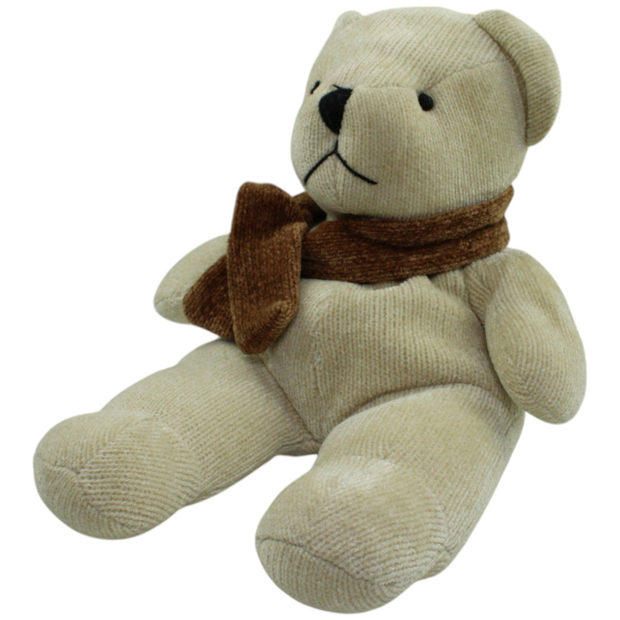123000013861 PMS Großer Teddy mit Schal, beige Kuscheltier Kumpel Leo Gebraucht Teddy Teddybär