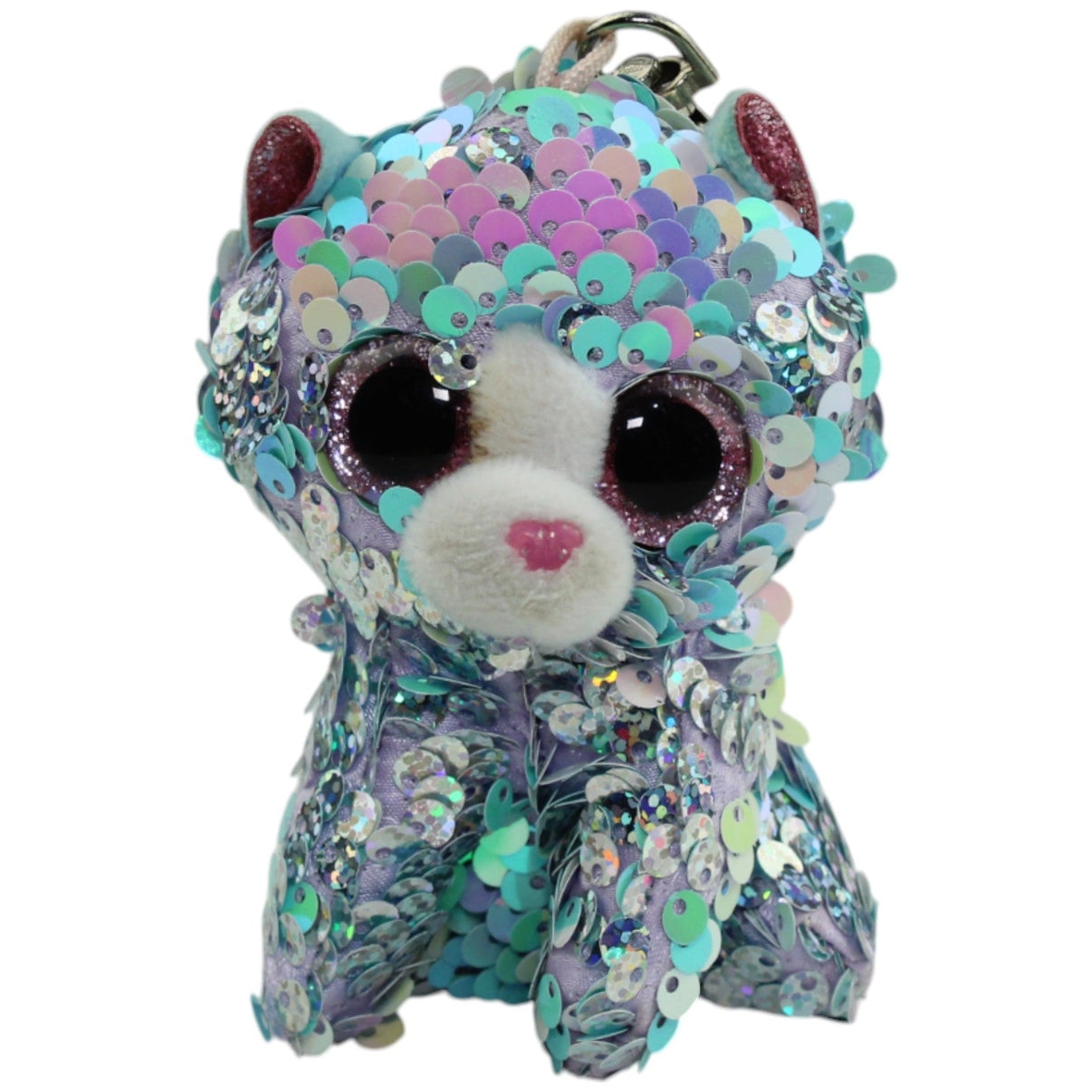 123000013886 TY Pailletten Katze Whimsy Schlüsselanhänger Kumpel Leo Gebraucht