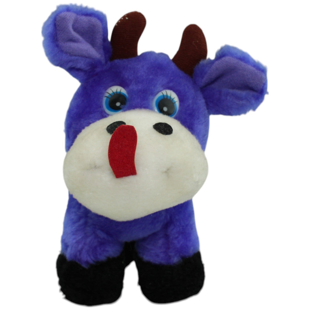 123000013974 BSB - Plüsch Import Kleine Kuh, blau Kuscheltier Kumpel Leo Gebraucht