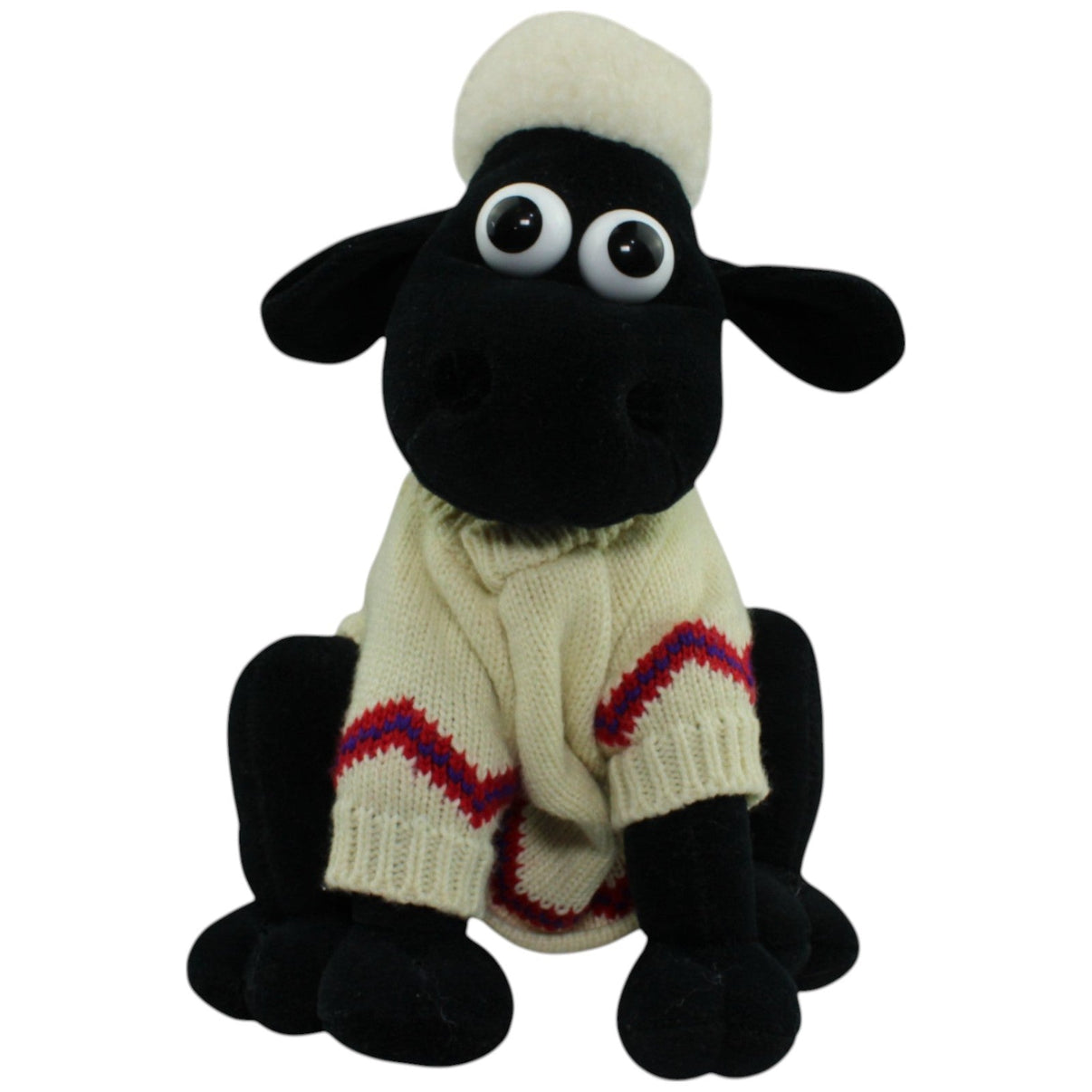 123000014041 Born to Play Shaun mit Pullover aus Wallace & Gromit Kuscheltier Kumpel Leo _Vintage_ Gebraucht Vintage