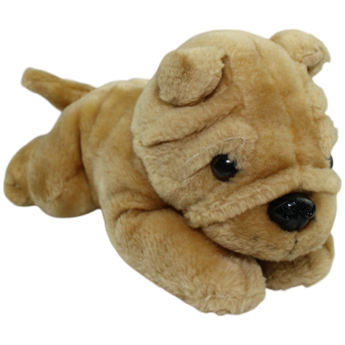 123000014105 Schou Baby Bulldogge, liegend Kuscheltier Kumpel Leo Gebraucht Hund