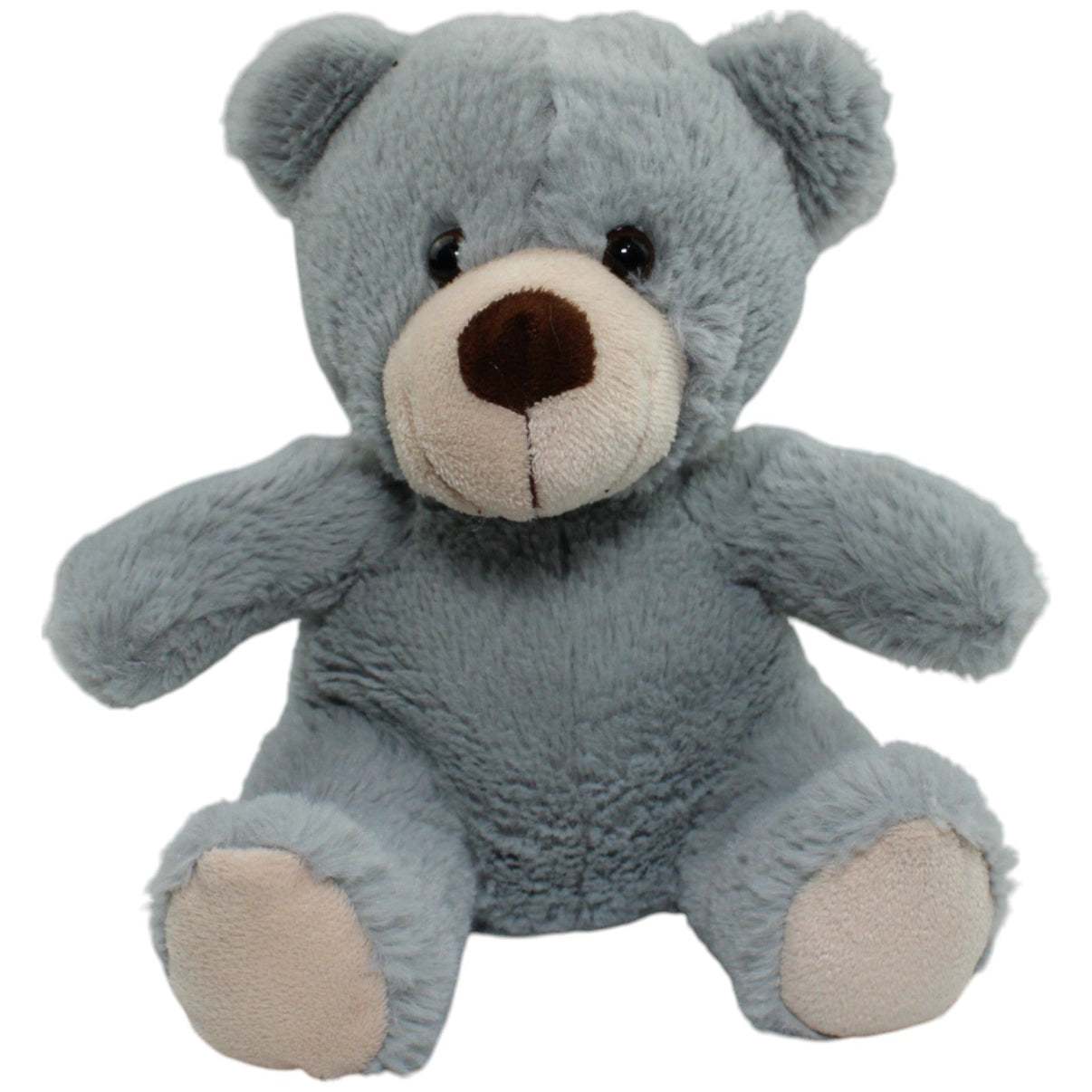 123000014169 Unbekannt Hellgrauer Teddybär, sitzend Kuscheltier Kumpel Leo Gebraucht Teddy Teddybär