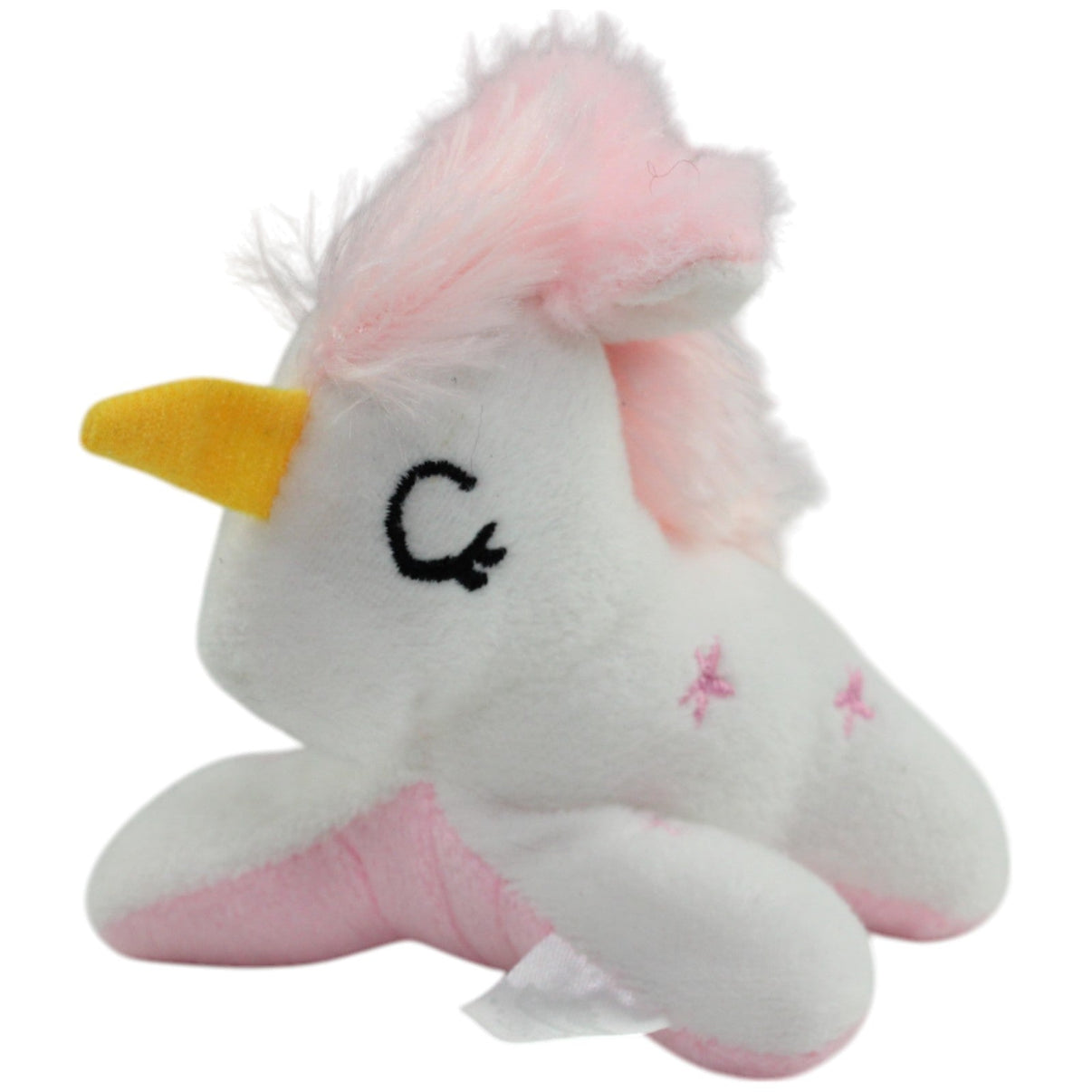 123000014264 Dehner Weißes Einhorn mit pinken Sternen, mini Kuscheltier Kumpel Leo Gebraucht