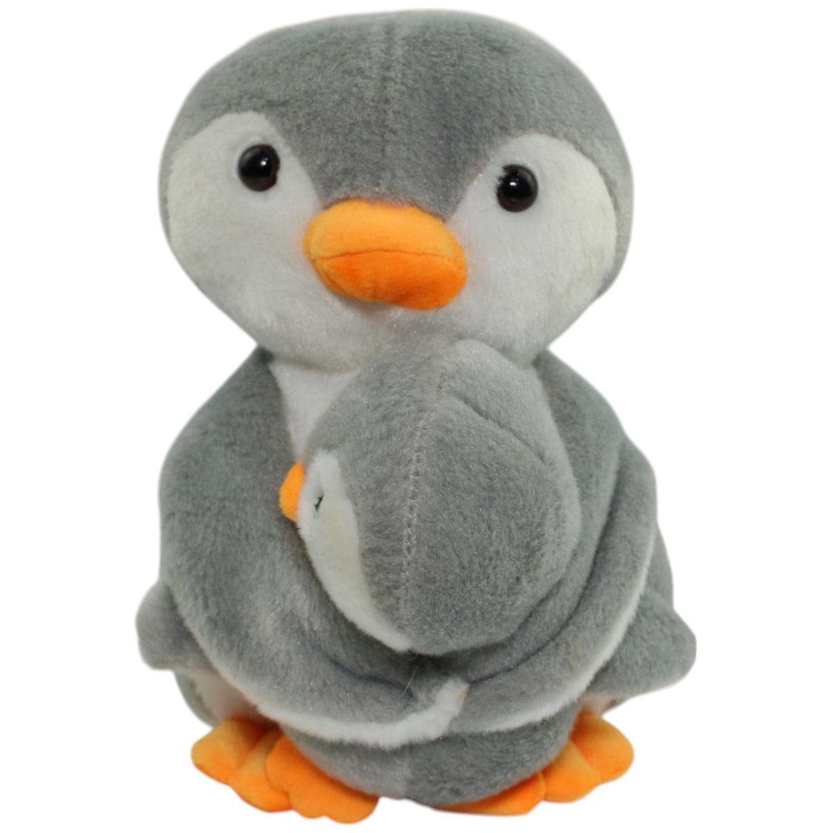 123000014284 Unbekannt Graue Pinguin Mama mit Baby Kuscheltier Kumpel Leo Gebraucht
