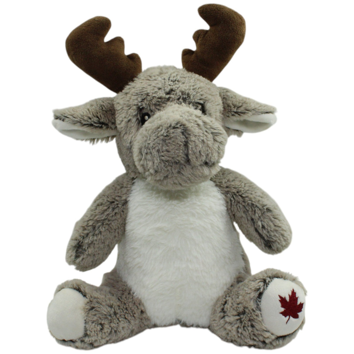 123000014509 Unbekannt Elch mit Ahornblatt, sitzend Kuscheltier Kumpel Leo Elch Gebraucht Weihnachten