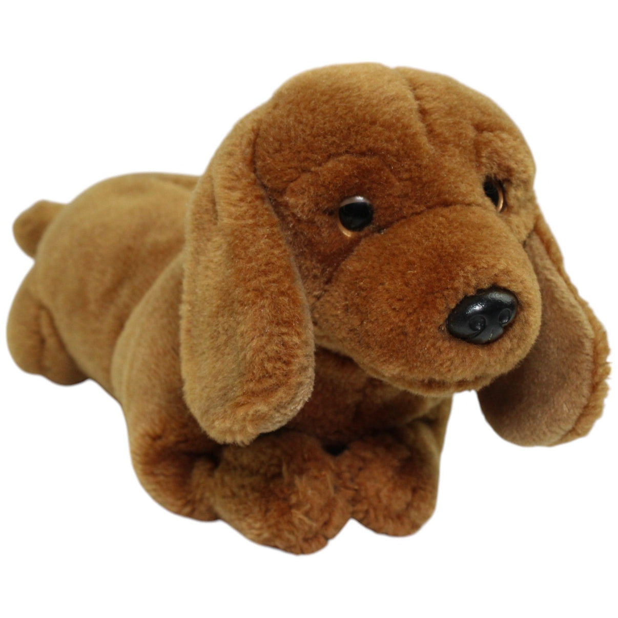 123000014517 Uni - Toys Brauner Dackel, liegend Kuscheltier Kumpel Leo Gebraucht Hund
