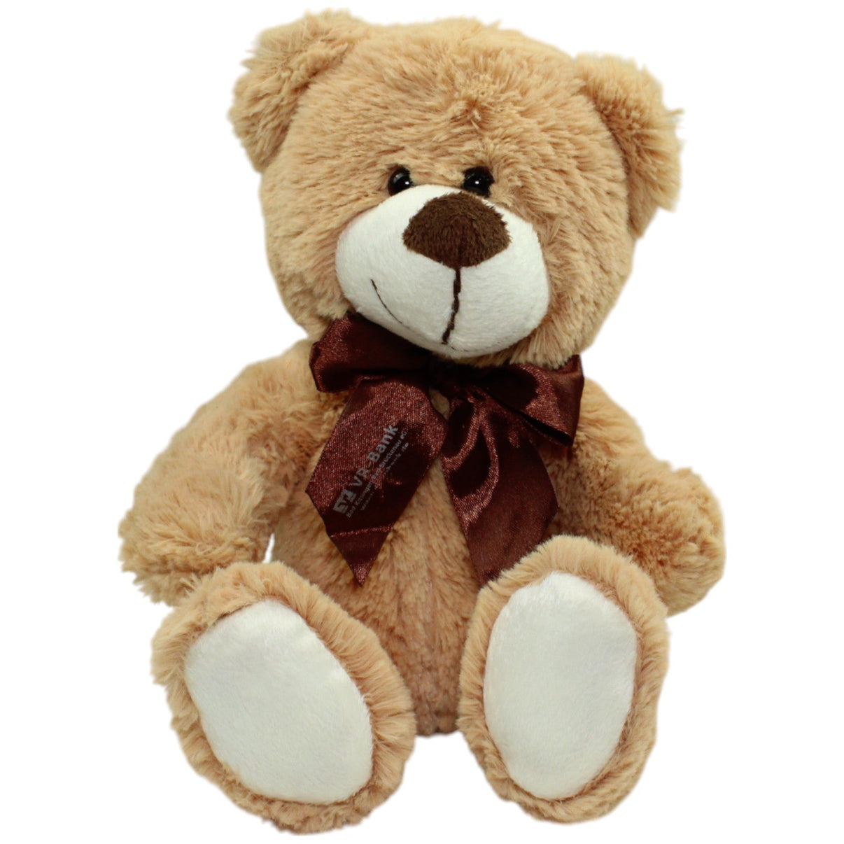 123000014518 Sunkid VR - Bank, Teddybär mit brauner Schleife Kuscheltier Kumpel Leo Gebraucht Teddy Teddybär