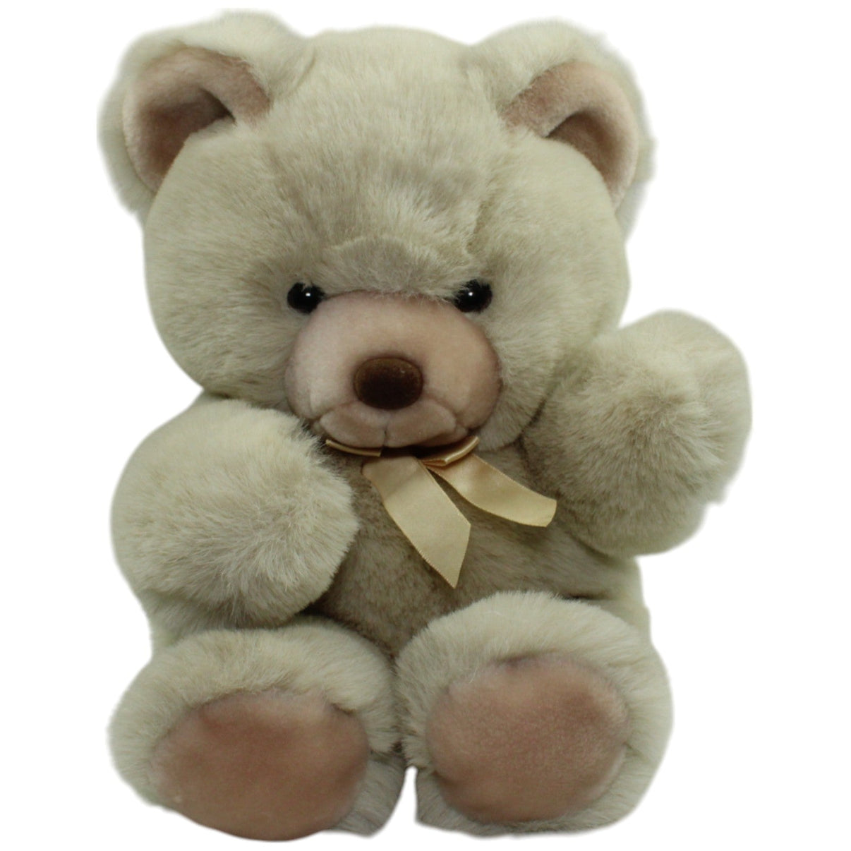 123000014519 L. Dake Kuscheliger Teddybär mit Schleife, groß Kuscheltier Kumpel Leo Gebraucht