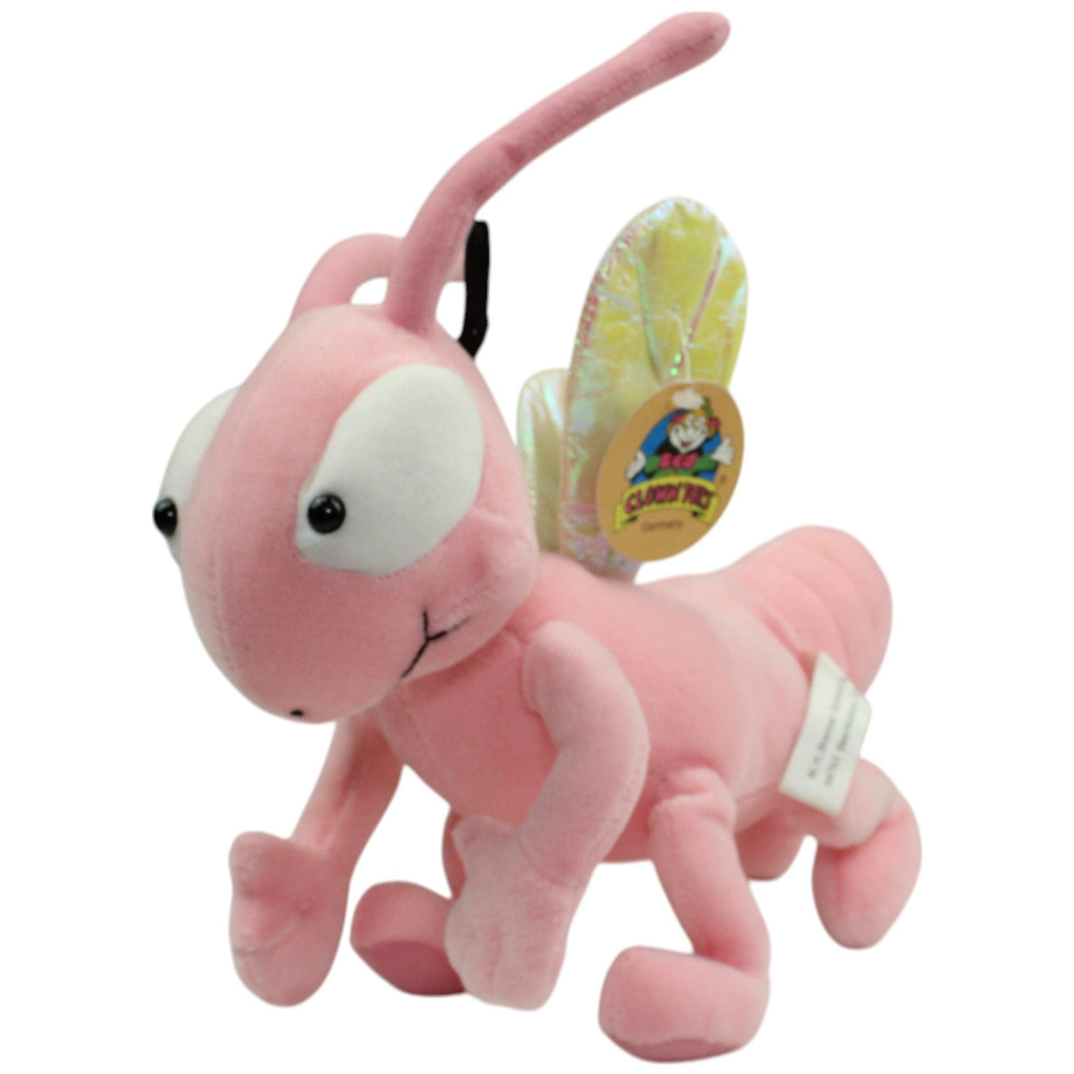 123000014520 W.H. Breimer Clown Toys, rosa Käfer mit Flügeln Kuscheltier Kumpel Leo neu