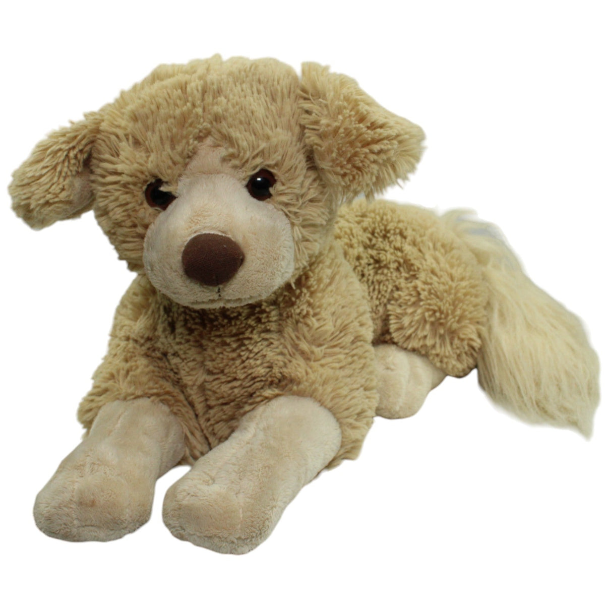 123000014551 Heunec XL Hund mit buschigem Schwanz, liegend Kuscheltier Kumpel Leo _Vintage_ Gebraucht Hund