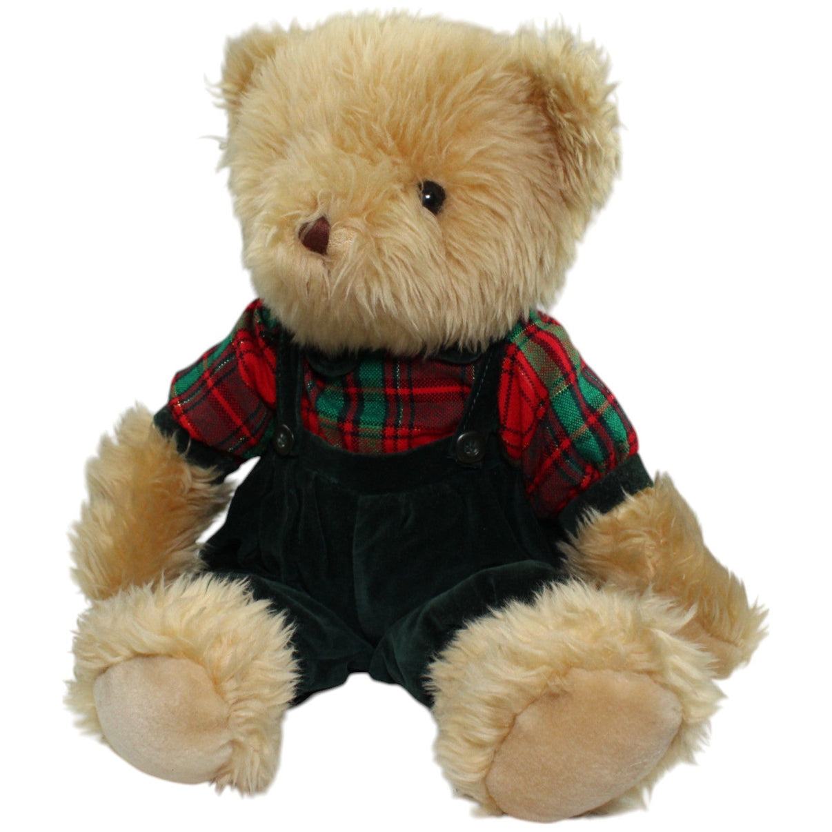 123000014561 Accentra XL Teddy mit Hemd & Latzhose Kuscheltier Kumpel Leo Gebraucht Teddy Teddybär
