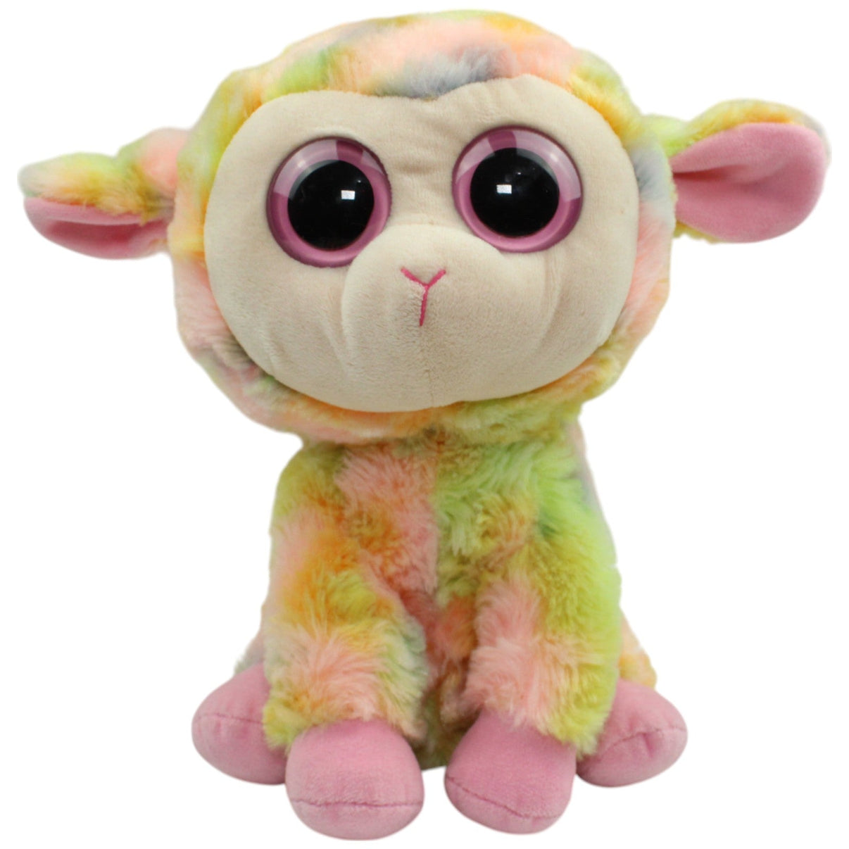 123000014581 TY Regenbogen Lamm Kuscheltier Kumpel Leo Gebraucht