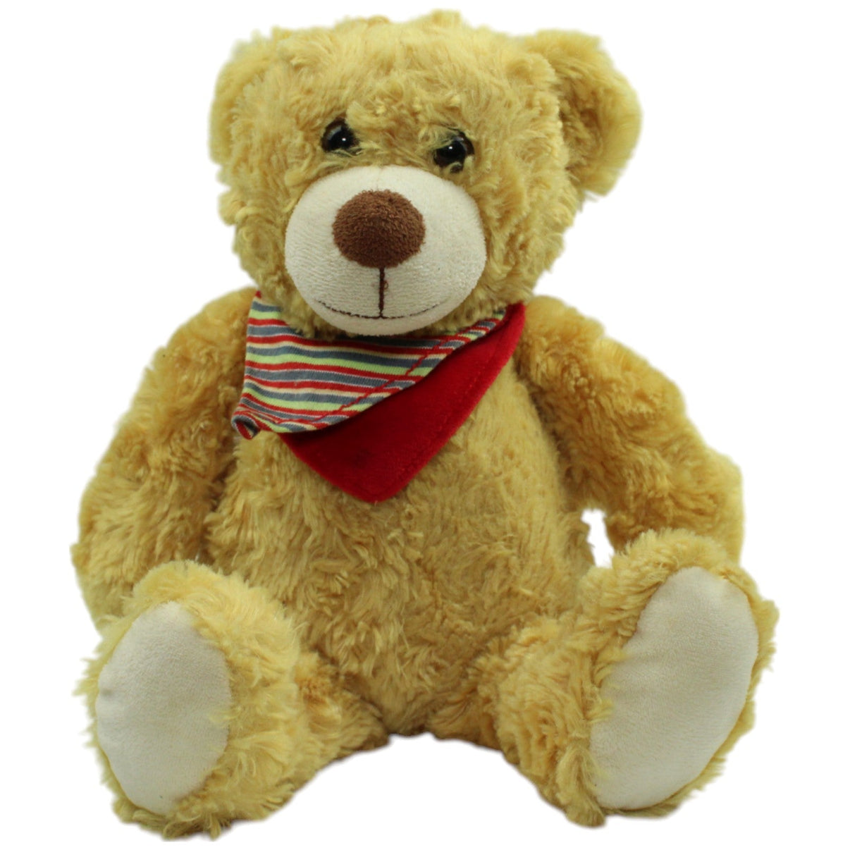 123000014607 Althans Club Hellbrauner Teddy mit Halstuch Kuscheltier Kumpel Leo Gebraucht Teddy Teddybär