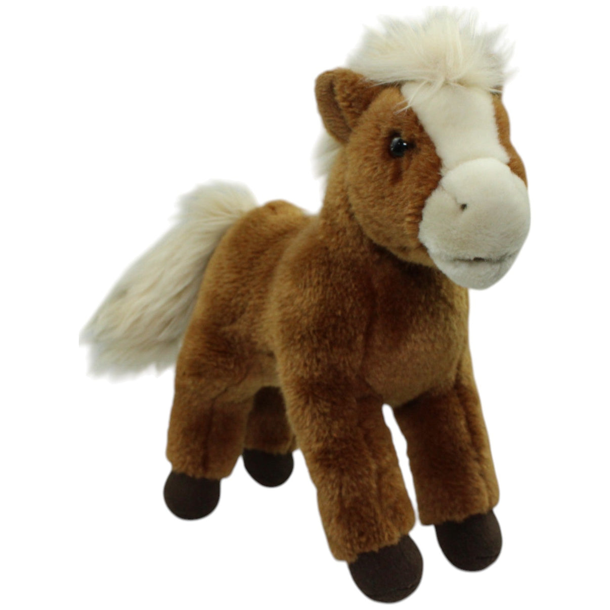 123000014619 Teddy - Hermann Brauner Pferd mit beiger Mähne, stehend Kuscheltier Kumpel Leo Gebraucht Pony