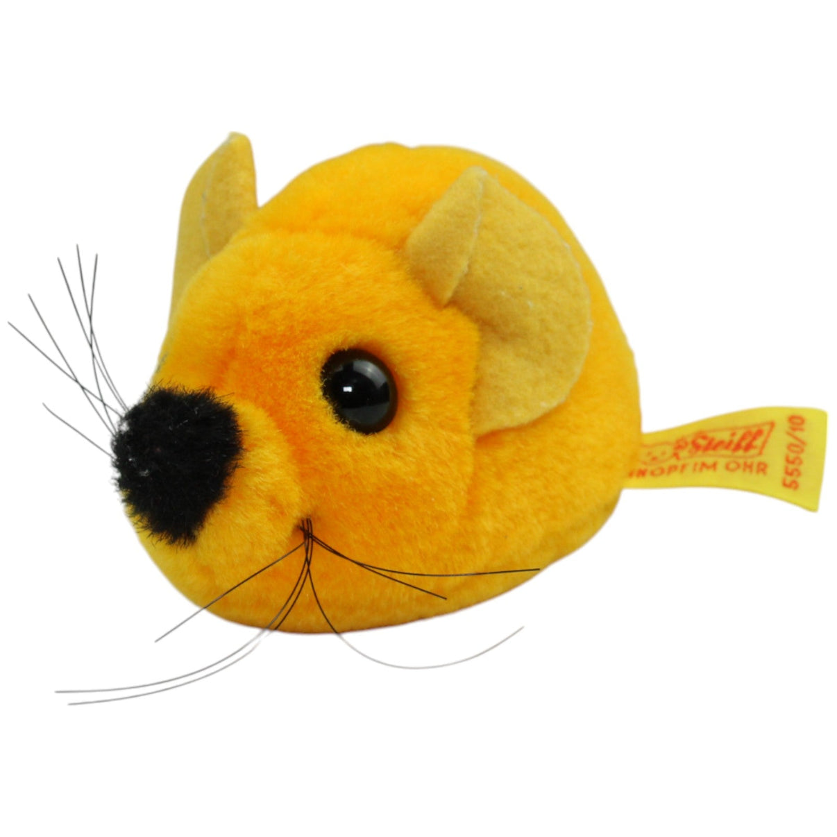123000014621 Steiff Orange Maus (5550/10) Kuscheltier Kumpel Leo _Vintage_ Gebraucht Vintage