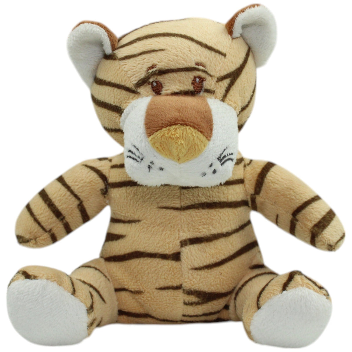 123000014640 Okay (KiK) Süßer Tiger, sitzend Kuscheltier Kumpel Leo Gebraucht Raubkatze