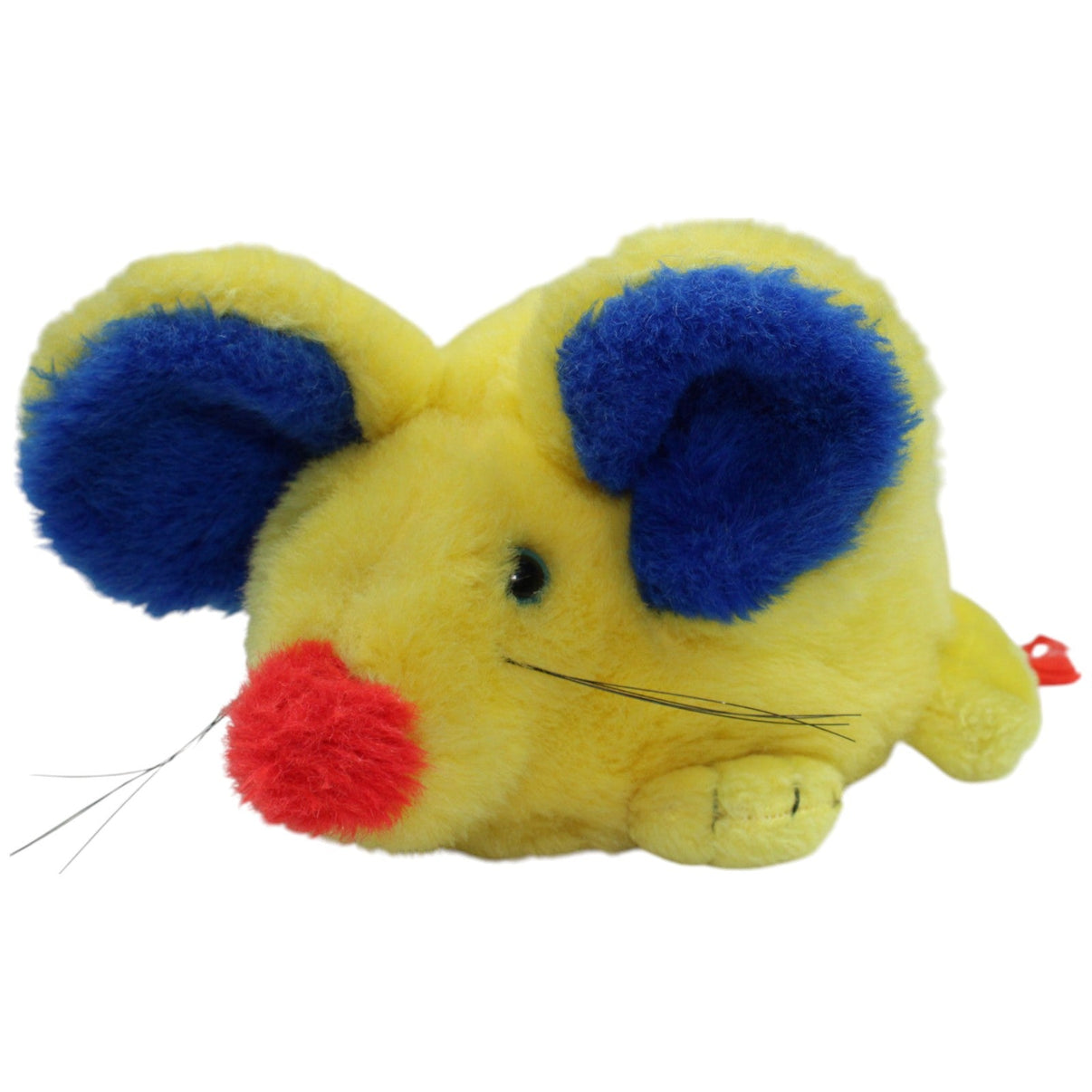 123000014642 Euro Play Gelbe Maus mit blauen Ohren Kuscheltier Kumpel Leo _Vintage_ Gebraucht Vintage