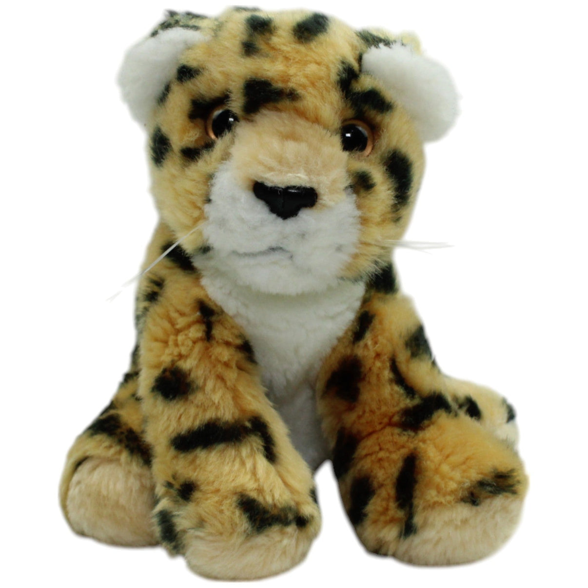 123000014643 SEMO Leopardenbaby, sitzend Kuscheltier Kumpel Leo Gebraucht Raubkatze