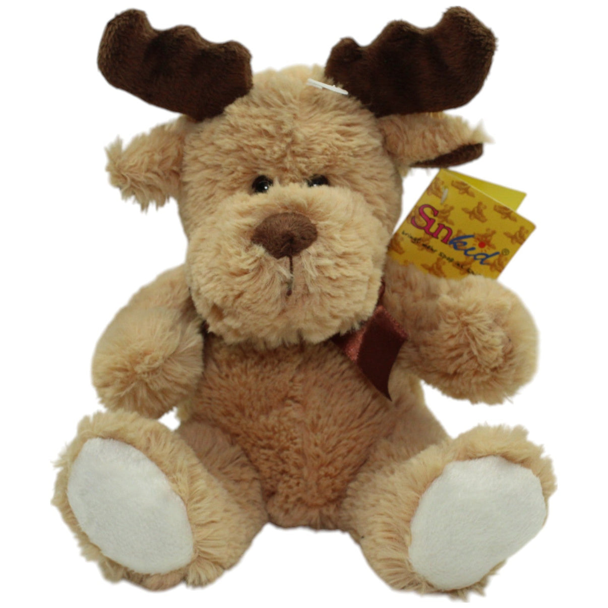 123000014649 Sunkid Süßer Elch, hellbraun Kuscheltier Kumpel Leo neu