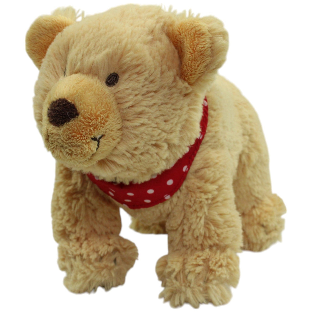 123000014678 Tchibo Süßer Bär mit Halstuch, hellbraun Kuscheltier Kumpel Leo _Vintage_ Gebraucht TCM