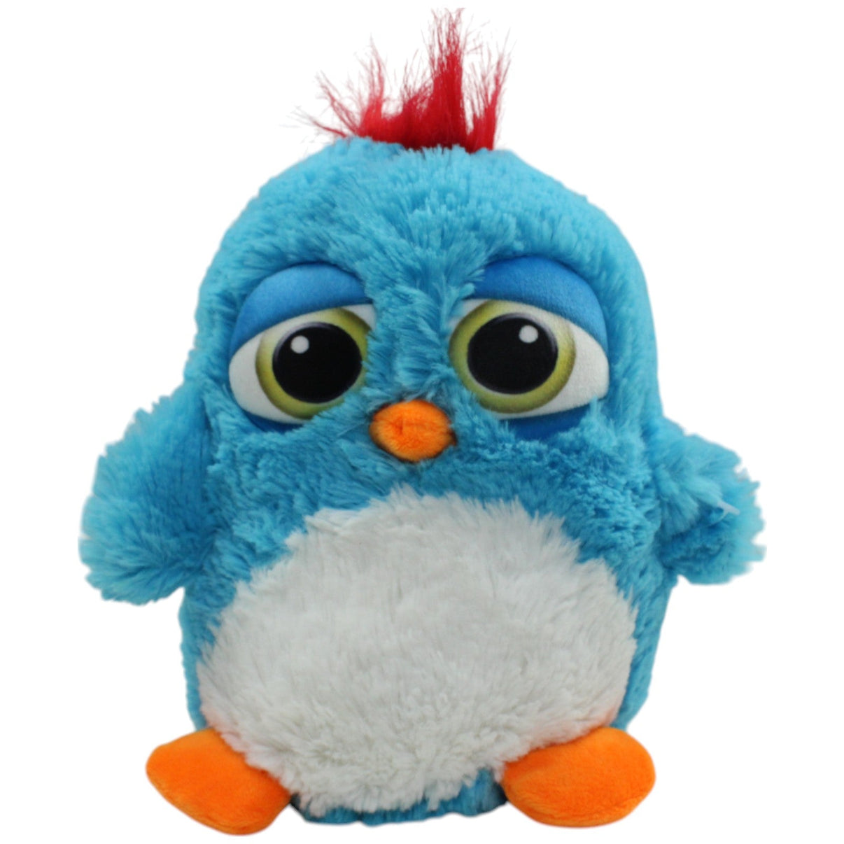 123000014696 Jafri Toys Süßer Pinguin mit roten Haaren, blau Kuscheltier Kumpel Leo Gebraucht