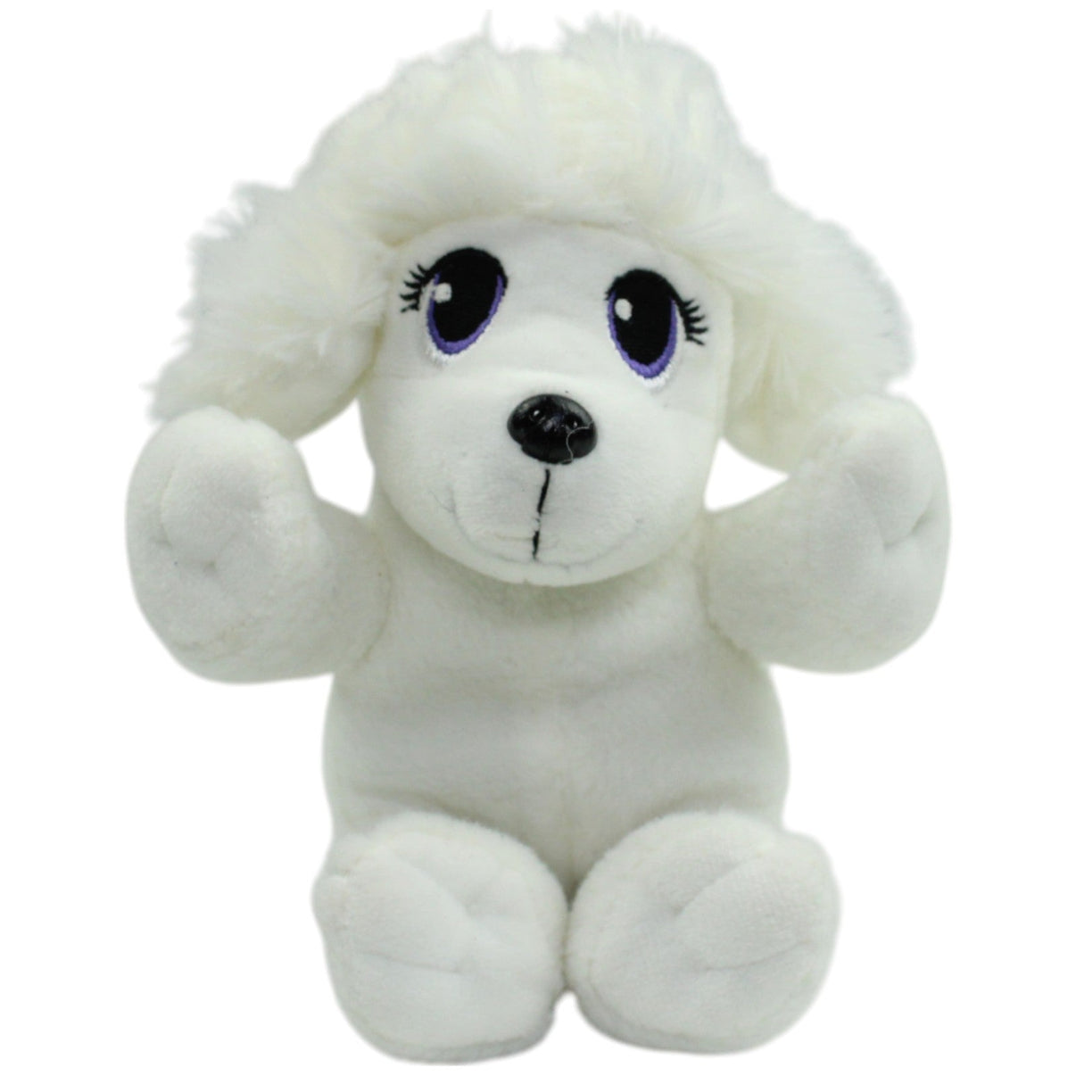 123000014728 Simba Chi Chi Love, kleiner weißer Pudel Kuscheltier Kumpel Leo Gebraucht Hund