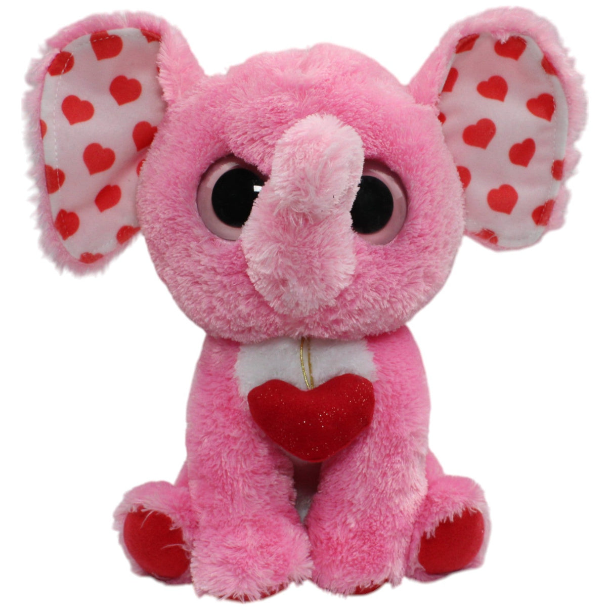 123000014738 TY Pinker Elefant Tender mit Herzen Kuscheltier Kumpel Leo Gebraucht
