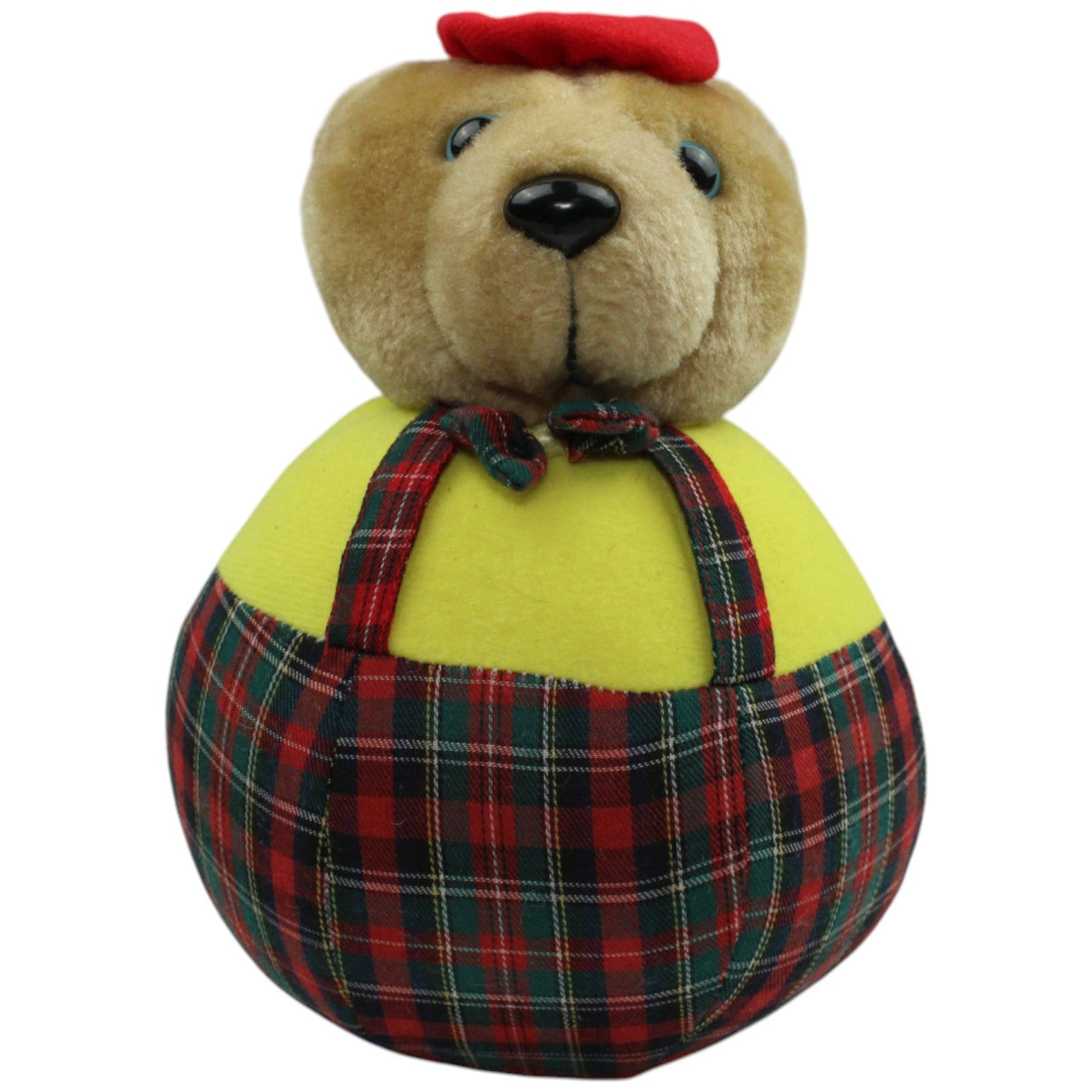 123000014762 Unbekannt Steh - Auf - Bär mit Latzhose & Hut Glockenspiel Kumpel Leo Bär Gebraucht