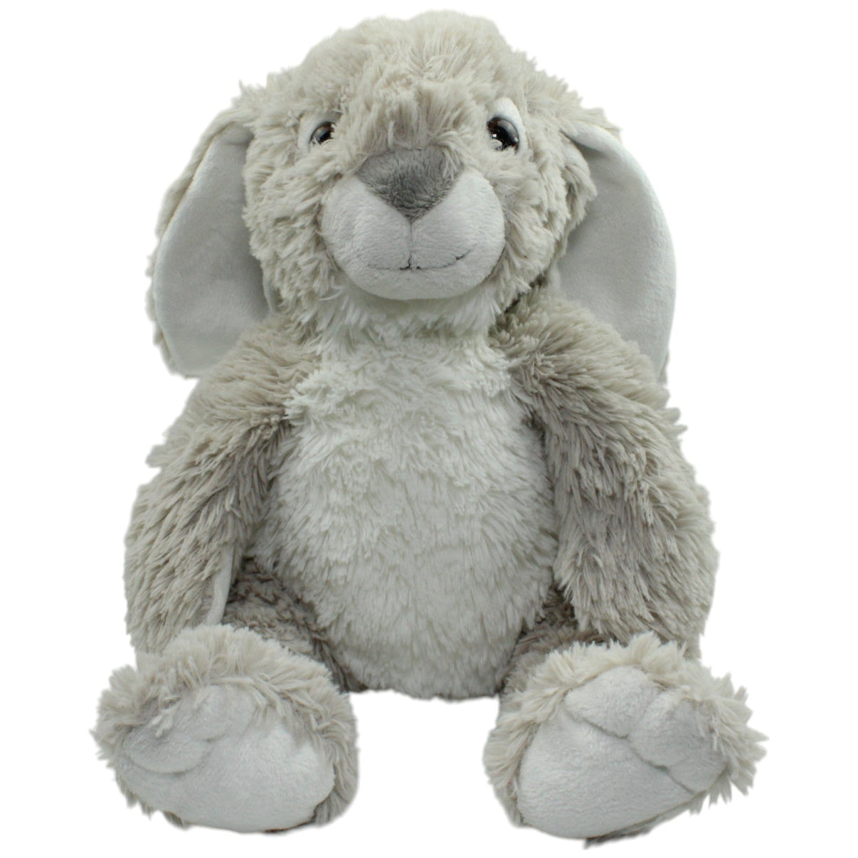 123000014777 Kuschelwuschel Karstadt, Süßes XL Kaninchen, grau - weiß Kuscheltier Kumpel Leo Gebraucht Hase