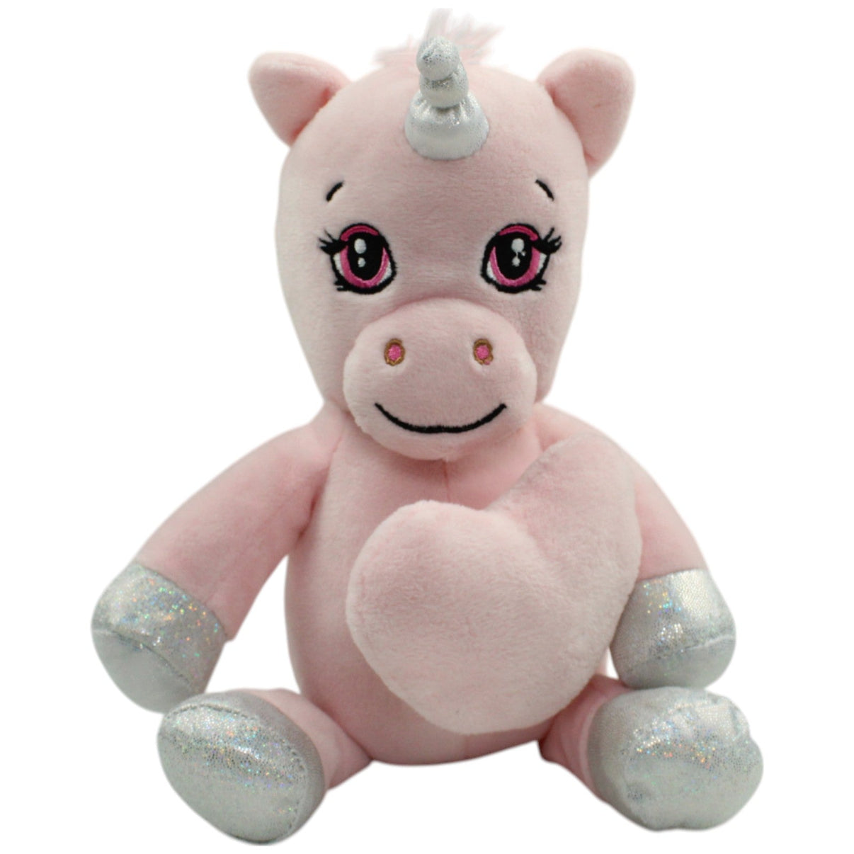 123000014803 Heunec Rosa Einhorn mit Herz Kuscheltier Kumpel Leo Fantasy Gebraucht